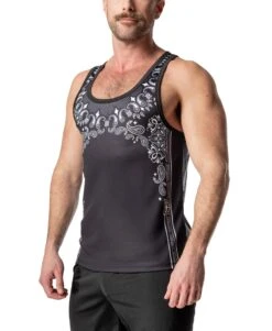 Hank Racerback Tank Top -Herren Mode Waesche Hank Racerback Tank Top 2