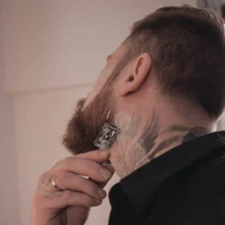 Rasierhobel 'Hamburg' Silber -Herren Mode Waesche IMG 7316 min verkleinert