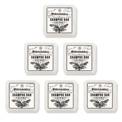 Festes Shampoo Kokos - 100g -Herren Mode Waesche Kokos 6er variant