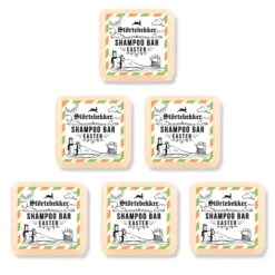 Festes Shampoo Osteredition - 100g -Herren Mode Waesche Ostern 6er variant