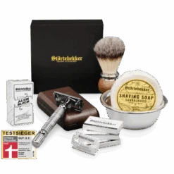 Rasierset - Rasierhobel 'Hamburg' Silber