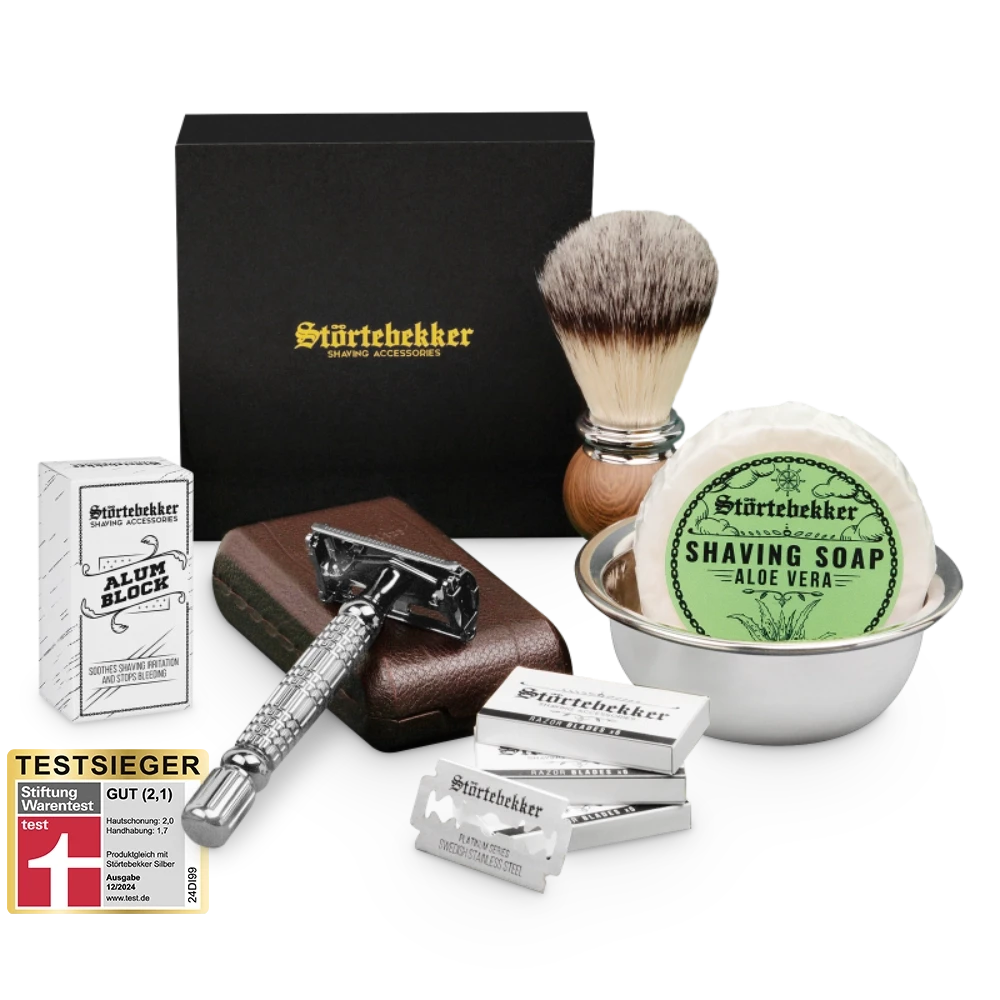 Rasierset - Rasierhobel 'Hamburg' Silber 15 Rasierset - Rasierhobel 'Hamburg' Silber – Bild 15