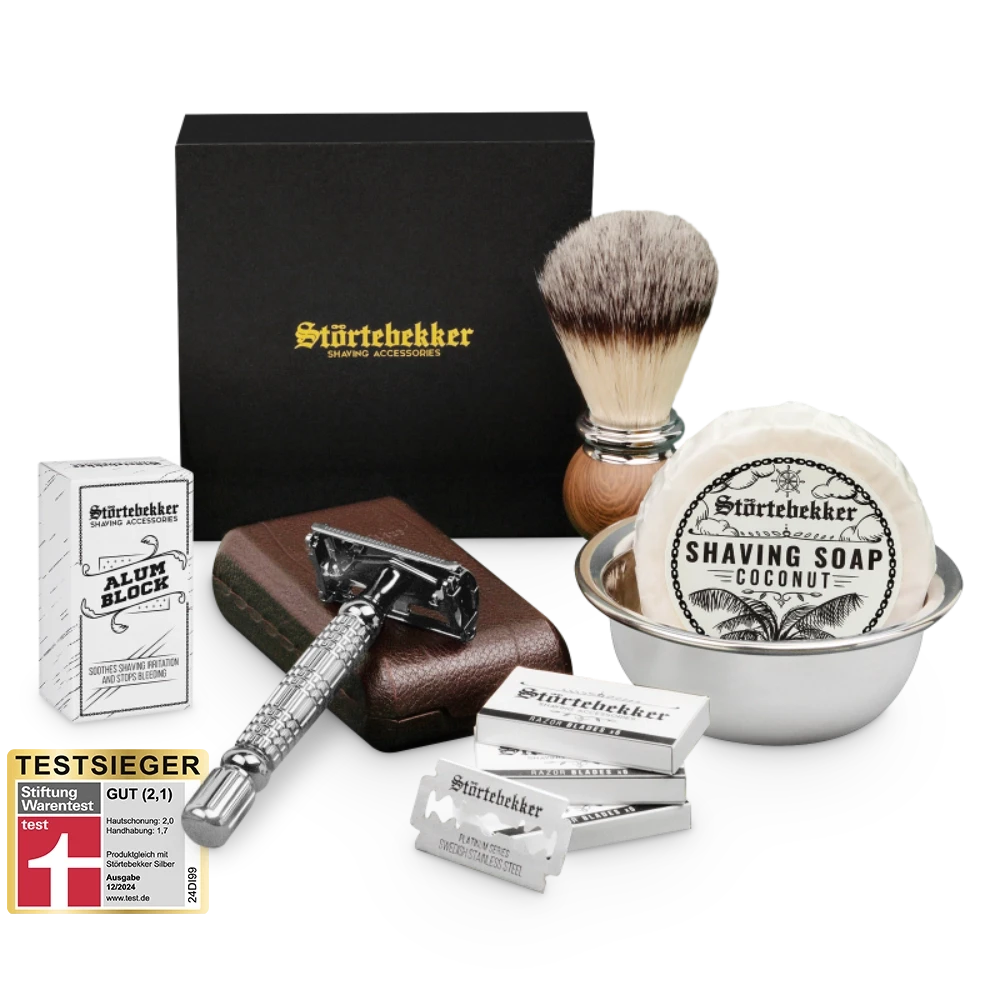 Rasierset - Rasierhobel 'Hamburg' Silber 17 Rasierset - Rasierhobel 'Hamburg' Silber – Bild 17