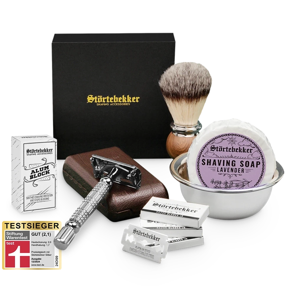 Rasierset - Rasierhobel 'Hamburg' Silber 20 Rasierset - Rasierhobel 'Hamburg' Silber – Bild 20