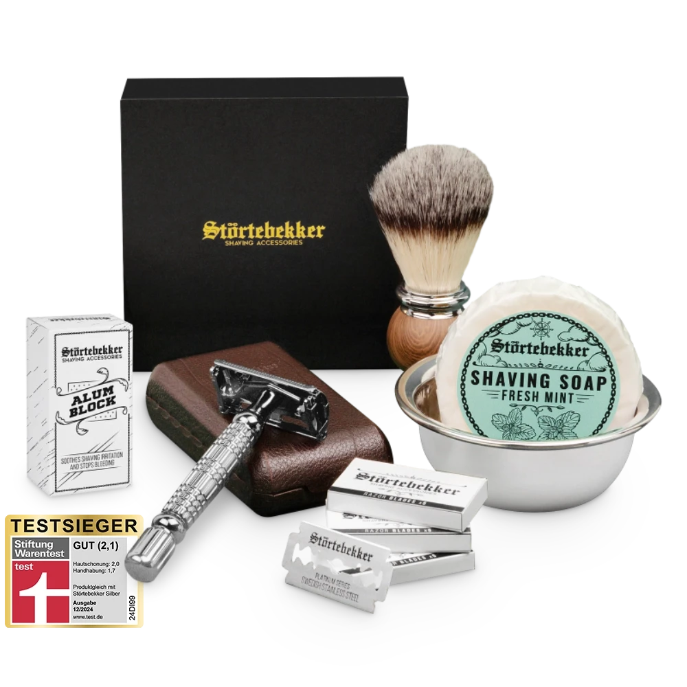 Rasierset - Rasierhobel 'Hamburg' Silber 16 Rasierset - Rasierhobel 'Hamburg' Silber – Bild 16