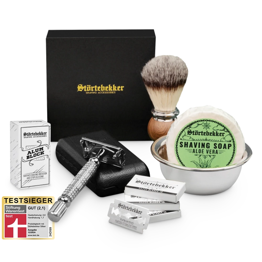 Rasierset - Rasierhobel 'Hamburg' Silber 10 Rasierset - Rasierhobel 'Hamburg' Silber – Bild 10