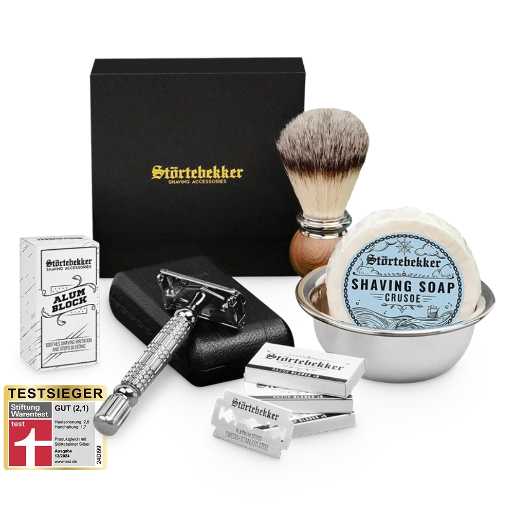 Rasierset - Rasierhobel 'Hamburg' Silber 13 Rasierset - Rasierhobel 'Hamburg' Silber – Bild 13