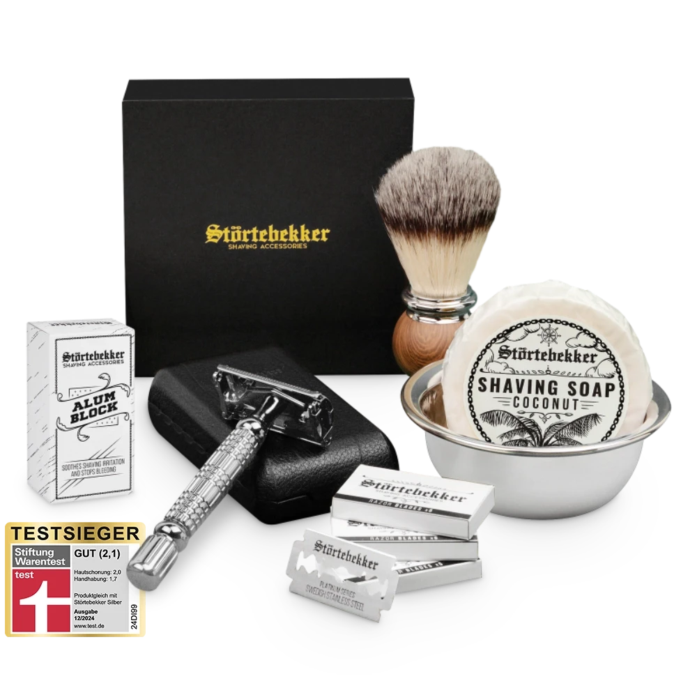 Rasierset - Rasierhobel 'Hamburg' Silber 12 Rasierset - Rasierhobel 'Hamburg' Silber – Bild 12
