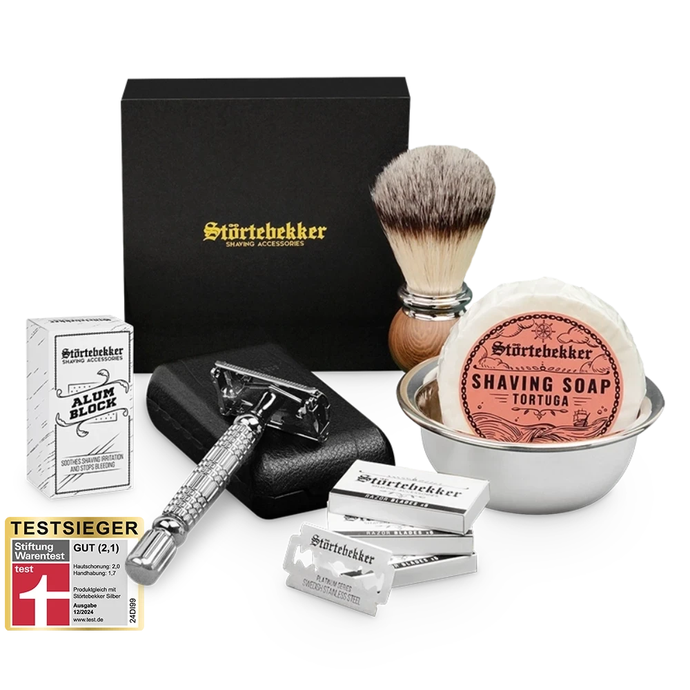 Rasierset - Rasierhobel 'Hamburg' Silber 14 Rasierset - Rasierhobel 'Hamburg' Silber – Bild 14