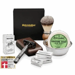 Rasierset - Rasierhobel 'Hamburg' Schwarz -Herren Mode Waesche STOERTE 0129 c Aloe variant 1 Kopie