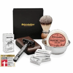 Rasierset - Rasierhobel 'Hamburg' Schwarz -Herren Mode Waesche STOERTE 0129 c Tortuga. variant 1 Kopie