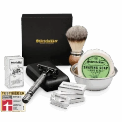 Rasierset - Rasierhobel 'Hamburg' Schwarz -Herren Mode Waesche STOERTE 0129 d Aloe variant 1 Kopie