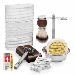 Genießer Set - Rasierhobel 'Hamburg' Silber