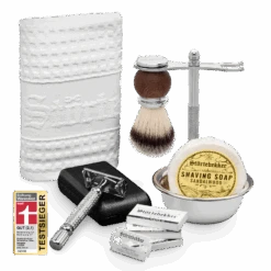Genießer Set - Rasierhobel 'Hamburg' Silber -Herren Mode Waesche STOERTE 0130 b variant 2 Kopie