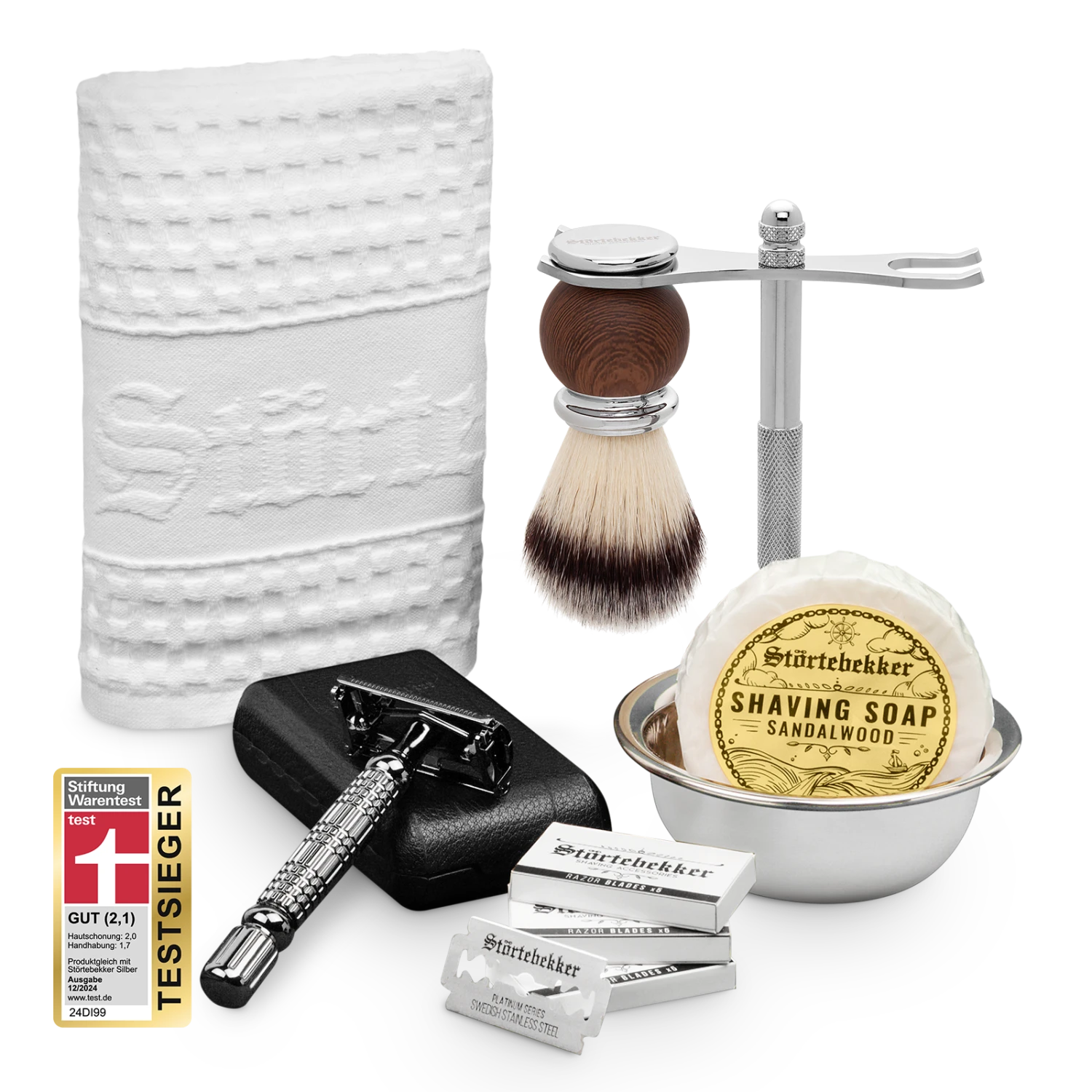Genießer Set - Rasierhobel 'Hamburg' Schwarz 1 Genießer Set - Rasierhobel 'Hamburg' Schwarz