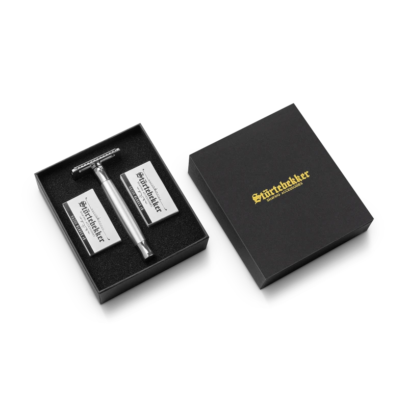 Premium Rasierhobel 'Solingen' - Silber Matt 4 Premium Rasierhobel 'Solingen' - Silber Matt – Bild 4