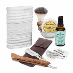 Rasurpflege Set Premium - Rasiermesser 'Heartwood'