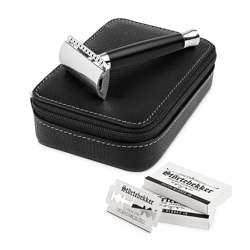 Rasierhobel 'Solingen' Schwarz - Set 9 Rasierhobel 'Solingen' Schwarz - Set – Bild 9