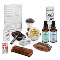 All-in-one Set Rasur & Bart - Rasierhobel 'Hamburg' Schwarz -Herren Mode Waesche STOERTE 0214 variant Kopie