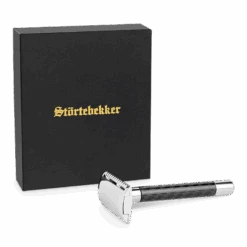 Premium Rasierhobel 'Solingen' - Carbon -Herren Mode Waesche STOERTE 0257 c