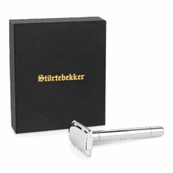 Premium Rasierhobel 'Solingen' - Edelstahl Poliert -Herren Mode Waesche STOERTE 0259 c