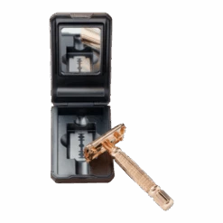 Rasierhobel 'Hamburg' Rosé - Gold -Herren Mode Waesche rasierhobel gold spiegelcopy