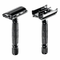 Rise ‘n’ Shine Shaving Set - Rasierhobel 'Hamburg' Schwarz -Herren Mode Waesche rasierhobel schwarz butterflycopy 3443236d 1693 44d5 860c 285f4bd03c7a