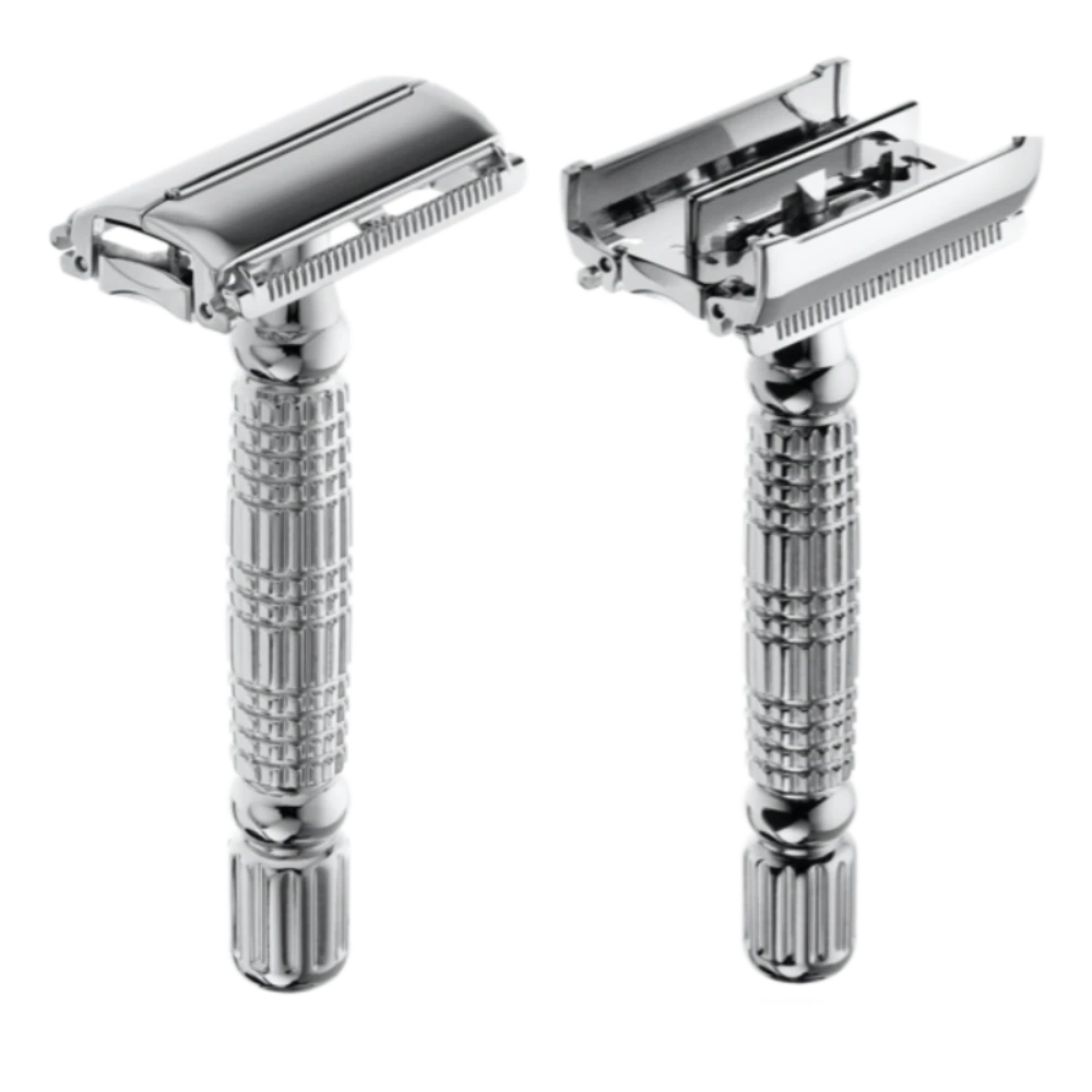 Rasierset - Rasierhobel 'Hamburg' Silber 2 Rasierset - Rasierhobel 'Hamburg' Silber – Bild 2