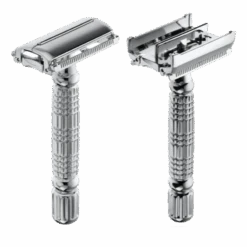 Shower & Shave Essential Set - Rasierhobel 'Hamburg' Silber -Herren Mode Waesche rasierhobel silber butterflycopy 65b1fe40 7d55 41a5 a8ee 79d07efd4f31