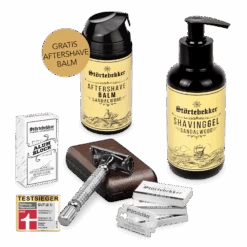 Rise ‘n’ Shine Shaving Set - Rasierhobel 'Hamburg' Silber