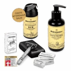 Rise ‘n’ Shine Shaving Set - Rasierhobel 'Hamburg' Silber -Herren Mode Waesche schwarz STOERTE 0197 d variant Kopie Kopie