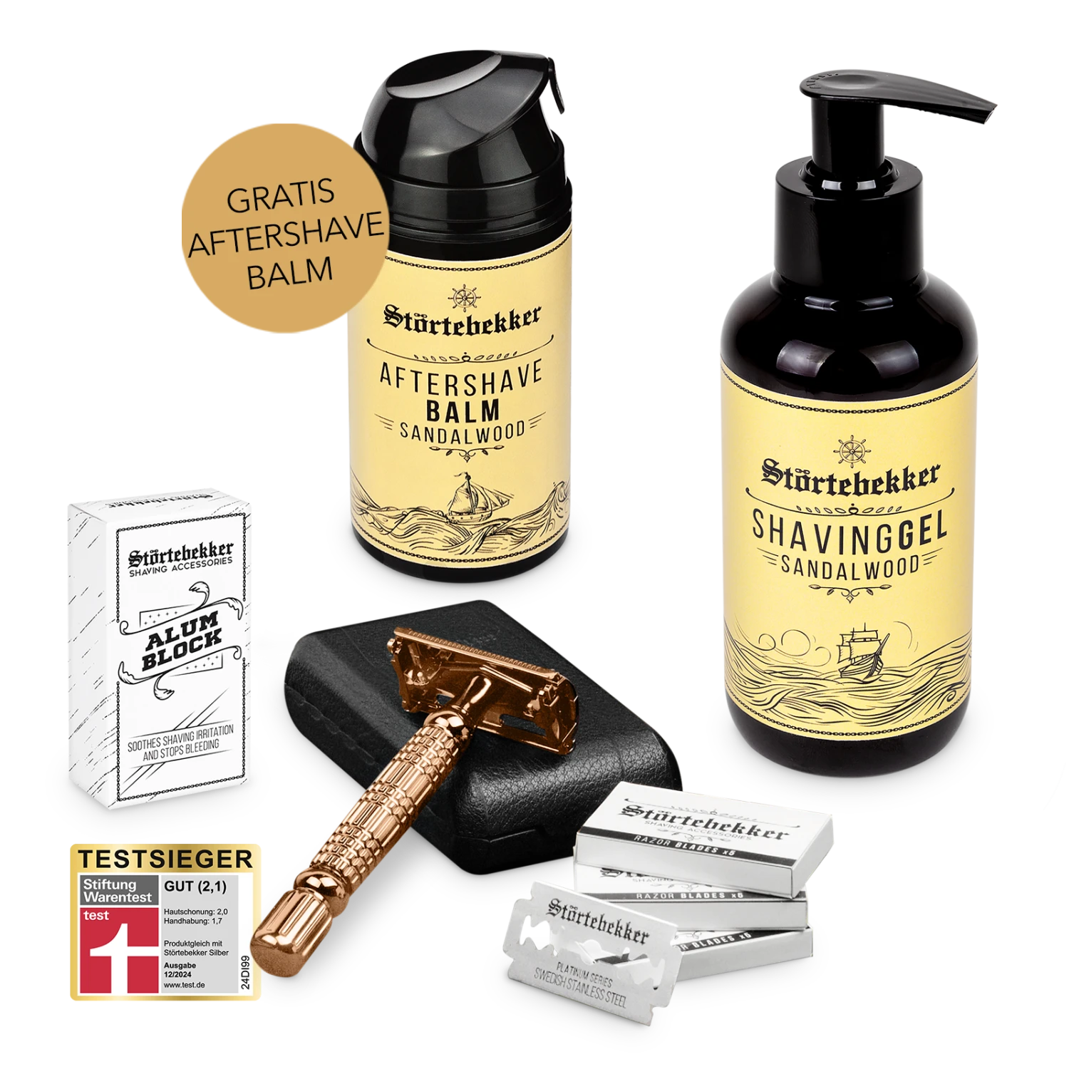 Rise ‘n’ Shine Shaving Set - Rasierhobel 'Hamburg' Rosé - Gold 9 Rise ‘n’ Shine Shaving Set - Rasierhobel 'Hamburg' Rosé - Gold – Bild 9