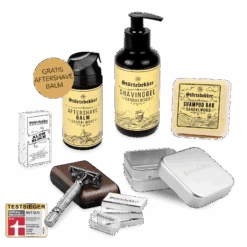 Shower & Shave Essential Set - Rasierhobel 'Hamburg' Silber