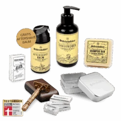Shower & Shave Essential Set - Rasierhobel 'Hamburg' Rosé - Gold