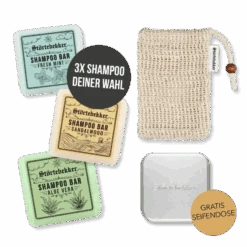 Duschset - 3x Festes Shampoo Nach Wahl