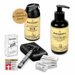 Rise ‘n’ Shine Shaving Set - Rasierhobel 'Hamburg' Schwarz